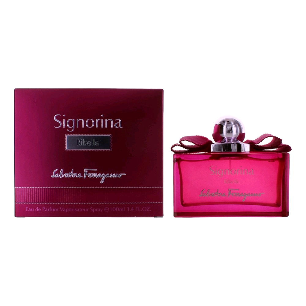 Bottle of Signorina Ribelle by Salvatore Ferragamo, 3.4 oz Eau De Parfum Spray for Women